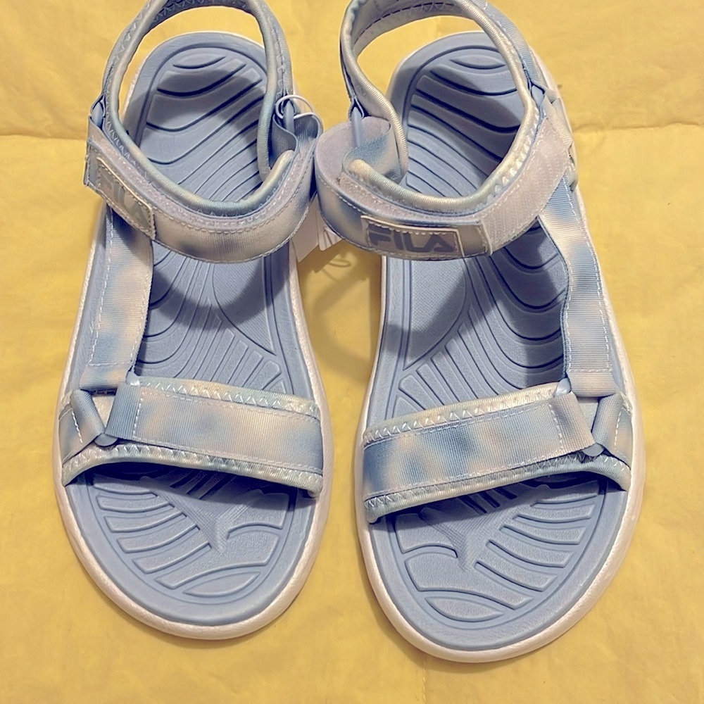 Fila light blue sandals